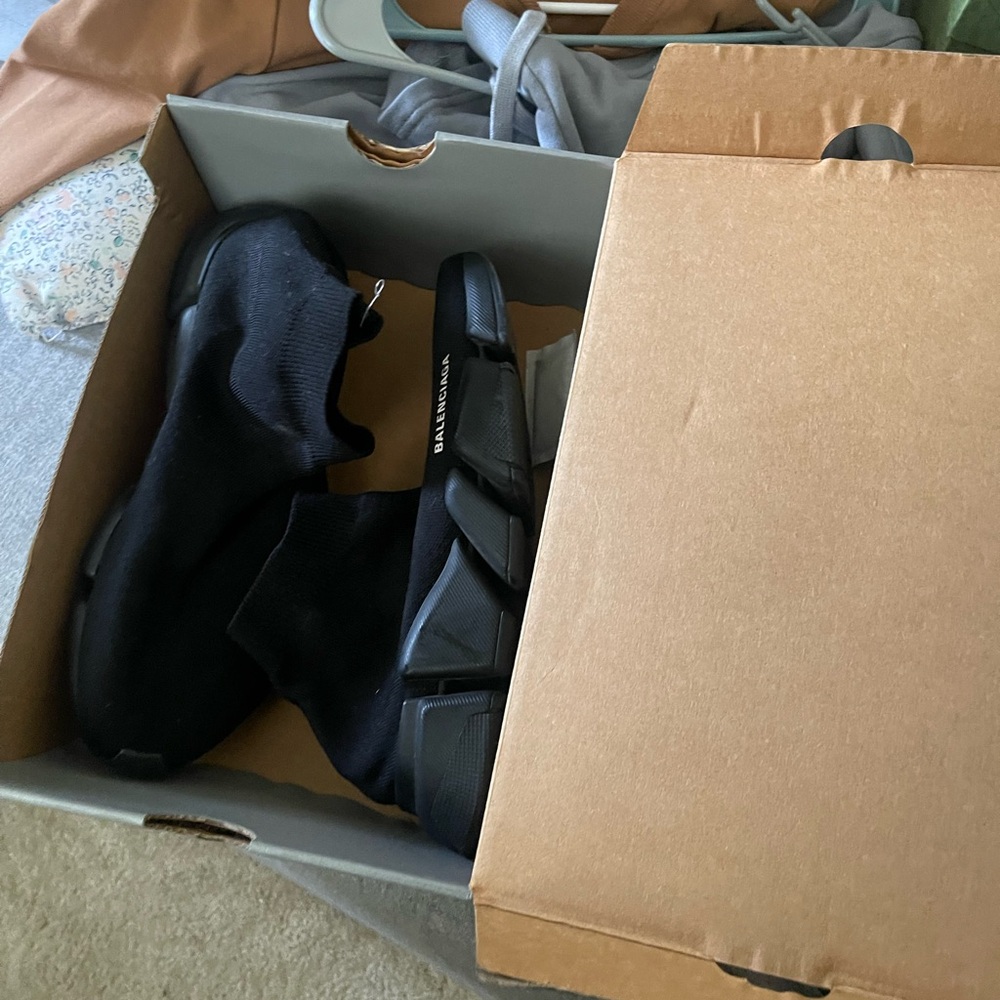 Balenciaga Speed Trainers - Women’s Size 11 (Black, Gently Worn)